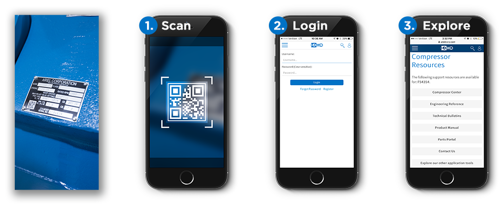QR Code Phone Scanning Process Image