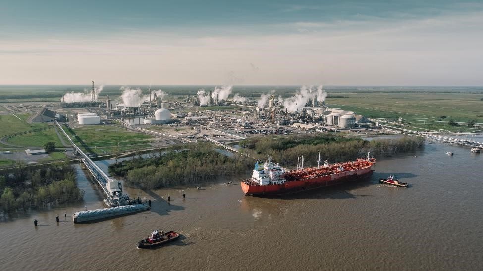 CF Industries' Donaldsonville ammonia production facility, located on the Mississippi River