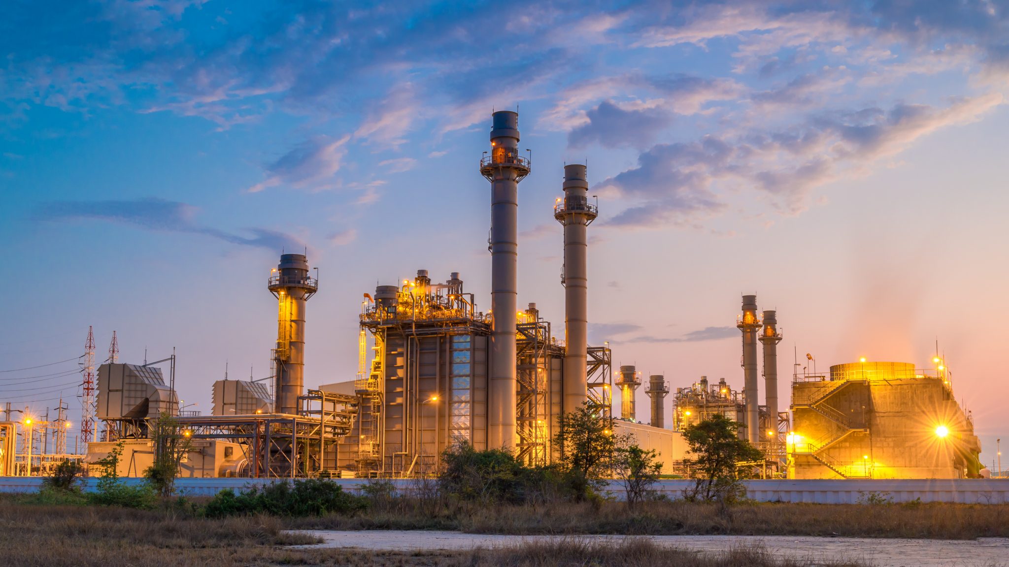 Planta generadora a gas natural